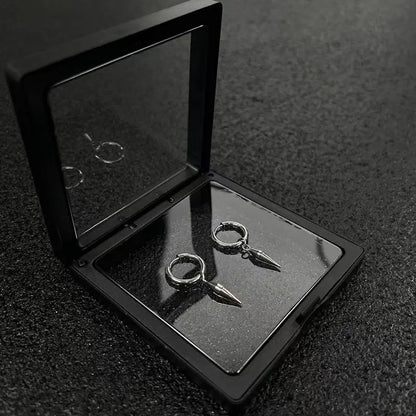 3 Créoles Goutte d'Eau Acier Inoxydable Punk Unisexe