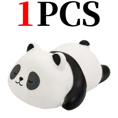 Lampe LED Panda Cute - Veilleuse Enfant Originale - Décoration Chambre Kawaii - Cadeau Anniversaire & Noël