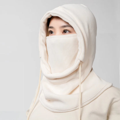 Cagoule Hiver Polaire Unisexe Coupe-Vent Ski Vélo Homme Femme