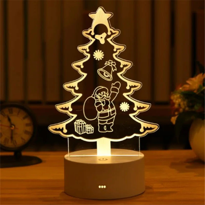 Lampe 3D Illusion d'Optique Acrylique - Veilleuse LED Design Bureau - Luminaire Original USB - Décoration Moderne Mariage, Saint-Valentin, Fêtes - Cadeau Unique